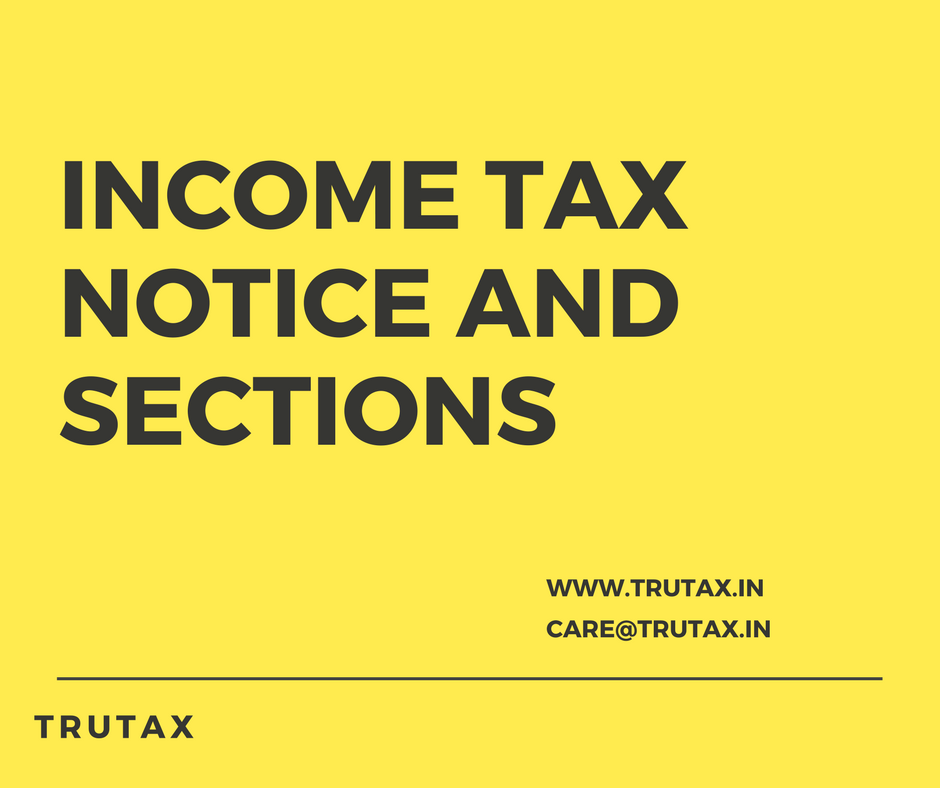 Income Tax Notice and Sections
